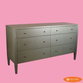 Silver Linen Wrapped Dresser