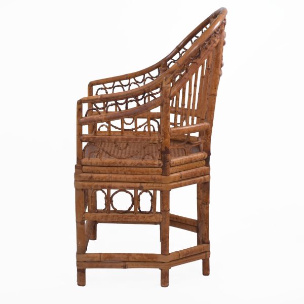 Single Burnt Bamboo Brighton Chair