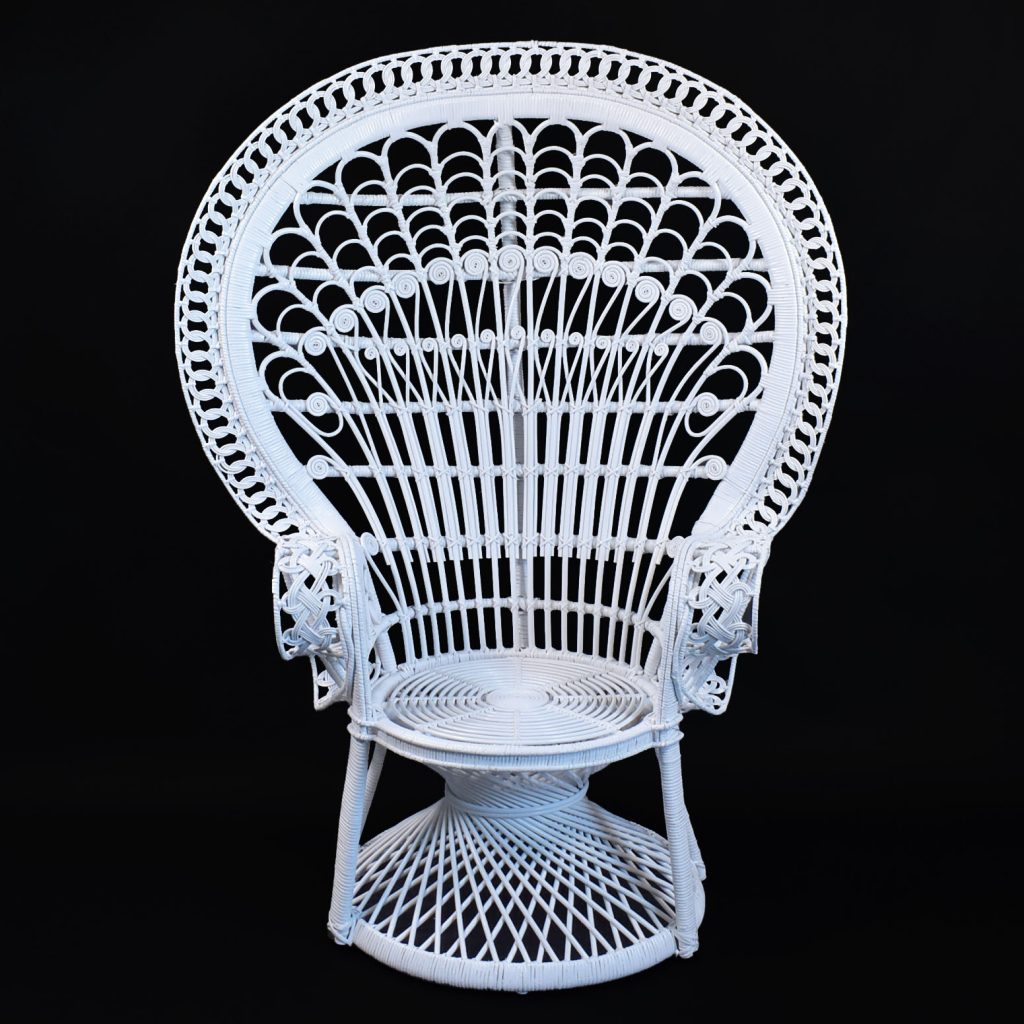 Single Classic Peacock Lacquered Chair Circa Who