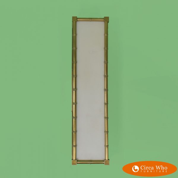Single Faux Bamboo Wall Sconce