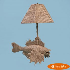Single Fish Table Lamp by Mario Lopez Torres