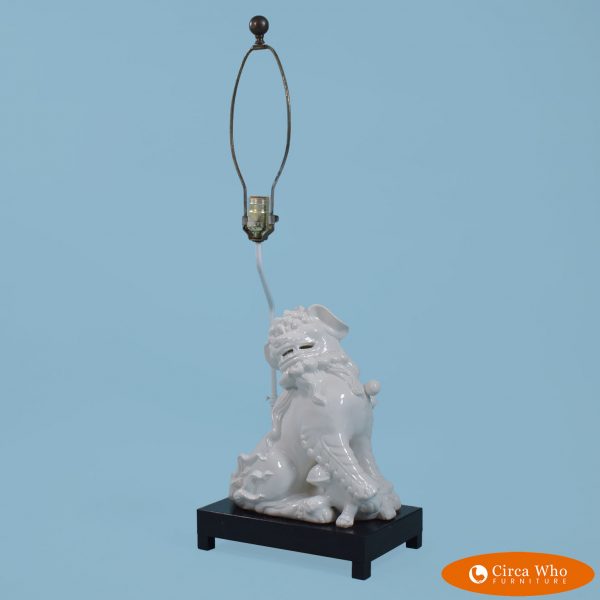 Single Foo Dog Table Lamp
