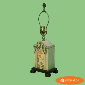 Single Hand-Painted Table Lamp