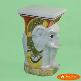 Single Midcentury Elephant Garden Seat