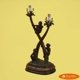 Single Monkeys Table Lamp