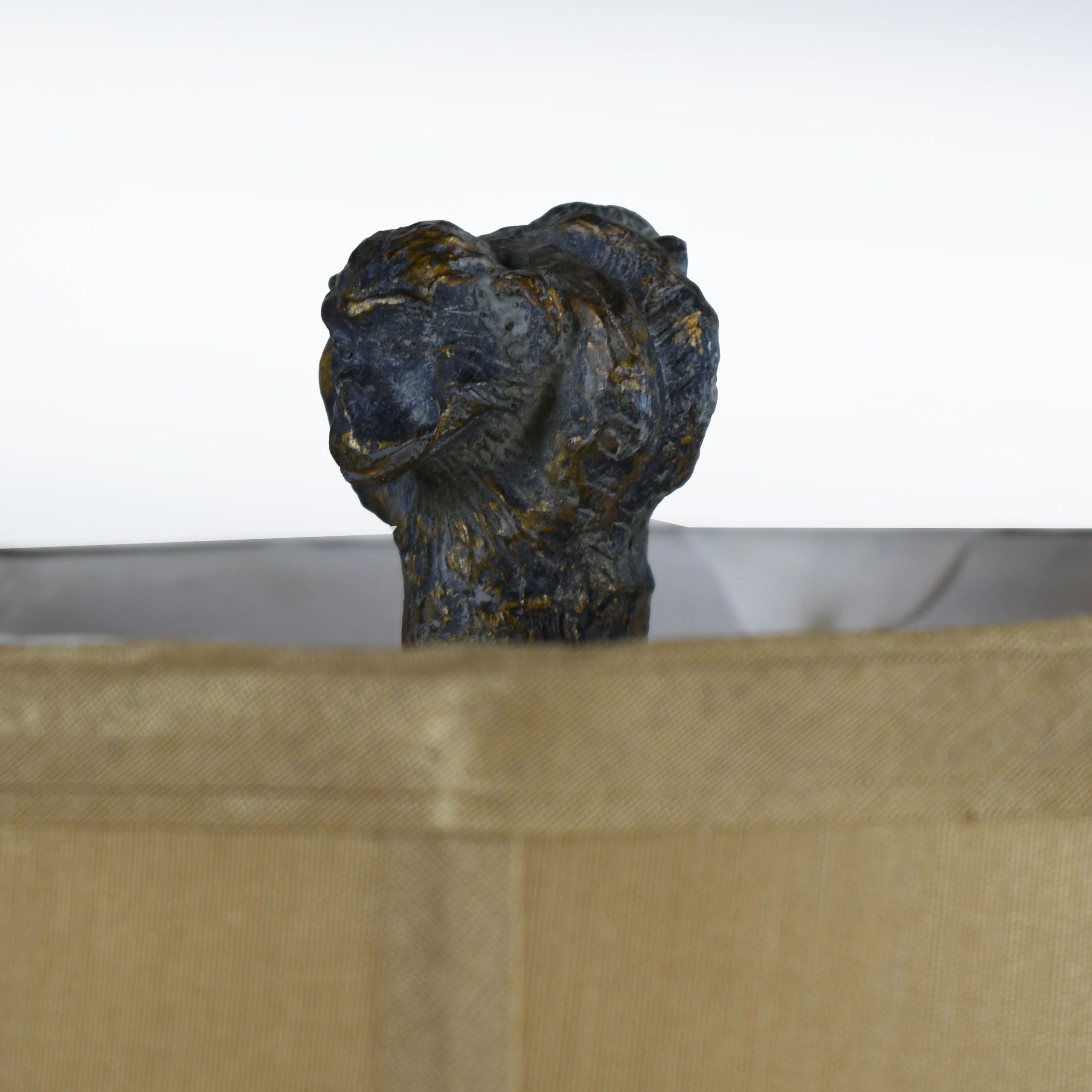 Single Palm Tree Books and Monkeys Table Lamp