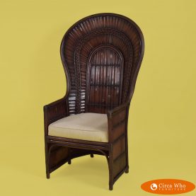 Single Split Bamboo Fan Chair