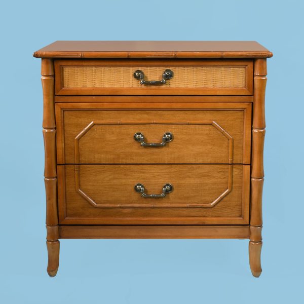 Small Faux Bamboo Chest by Broyhill