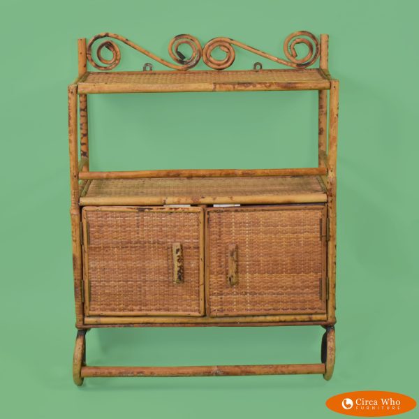 Small Hanging Bamboo Etagere