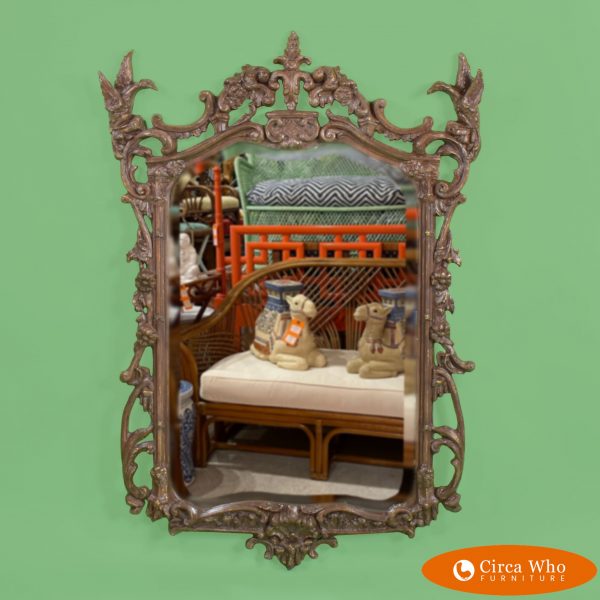 Small Pagoda Chippendale Style Mirror