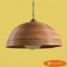 Small Pencil Reed Hanging Light
