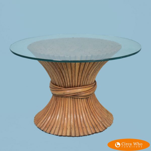 Small Wheat Sheaf Style Side Table
