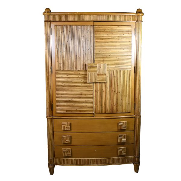 Split Bamboo Armoire