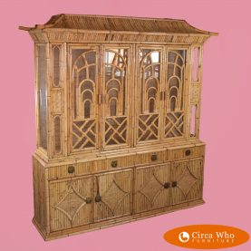 Split Bamboo Ming Style Cabinet