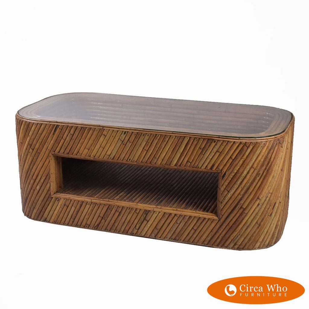 Split Bamboo Rectangular Coffee Table Circa Who