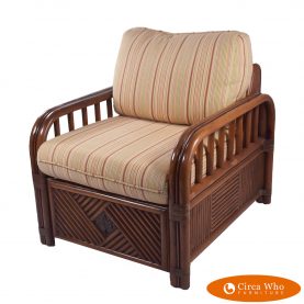 Split Rattan Lounge Chair