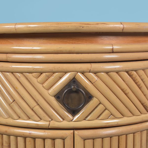 Split Rattan Round Center Table