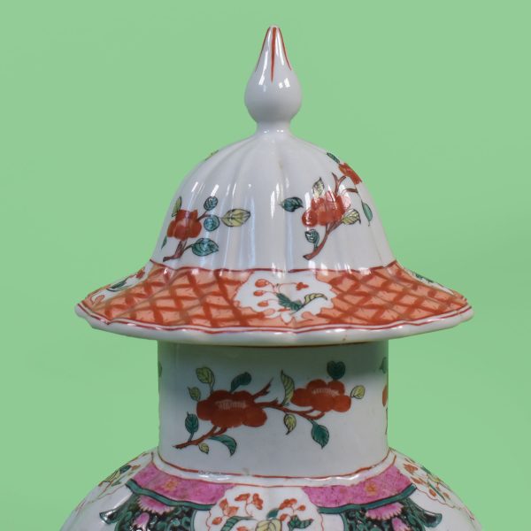 Tall Chinoiserie Ginger Jar