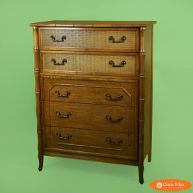Tall Faux Bamboo Chest by Broyhill