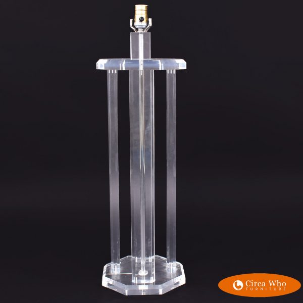 tall lucite lamp