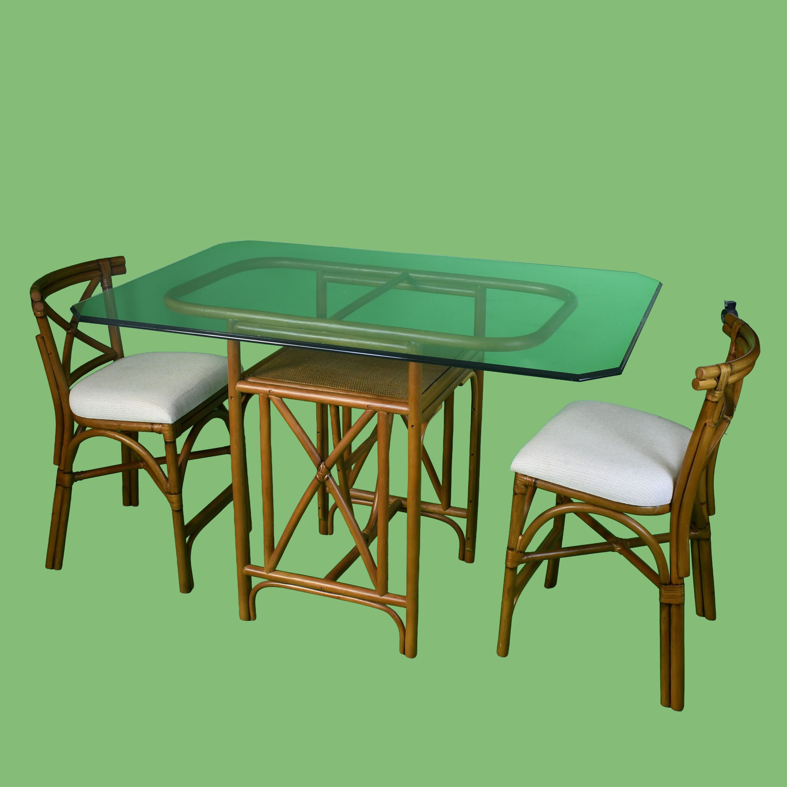 Tall Rattan Honeymoon Set