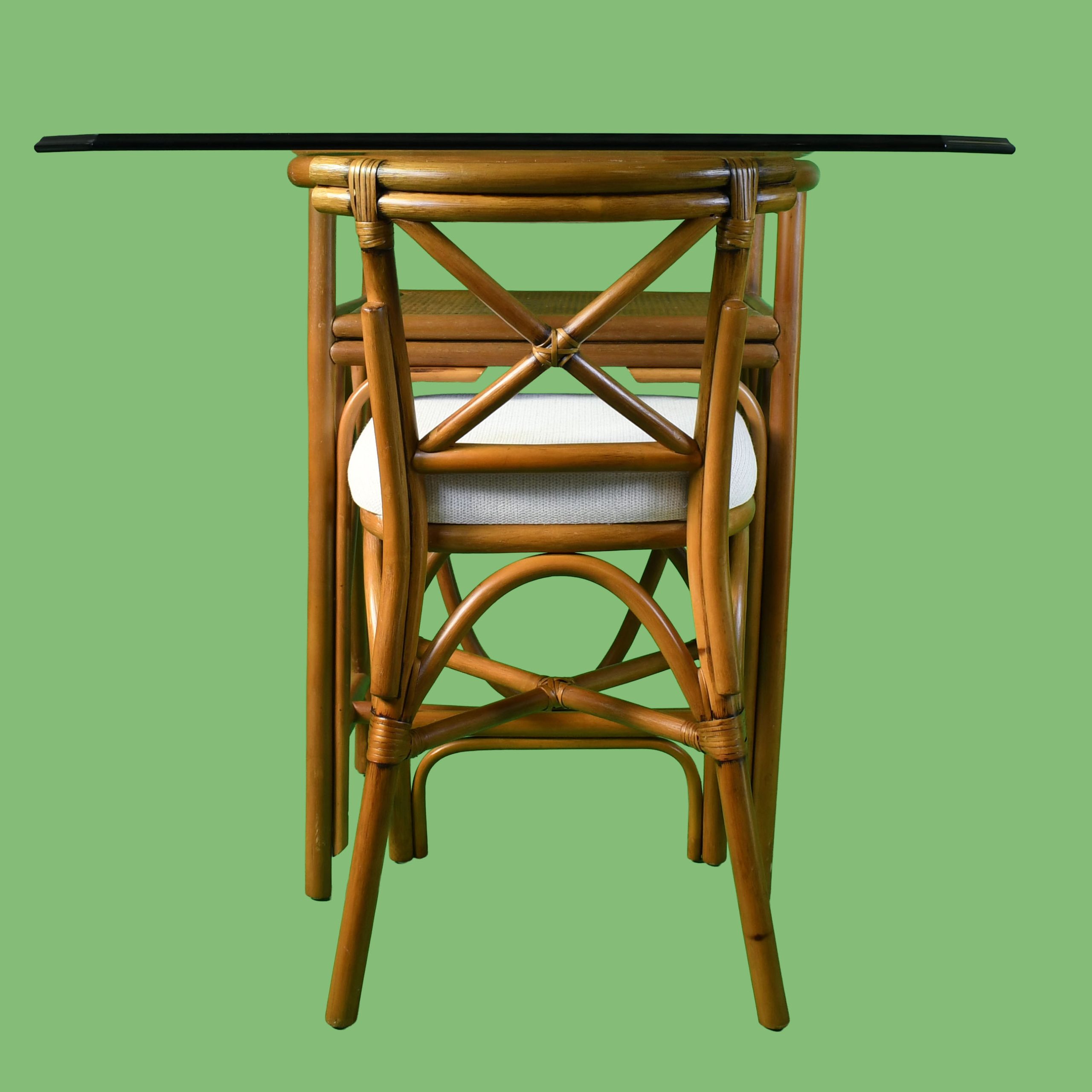 Tall Rattan Honeymoon Set