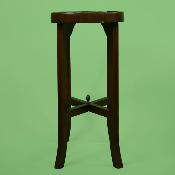 Teak and Brass Occasional Table