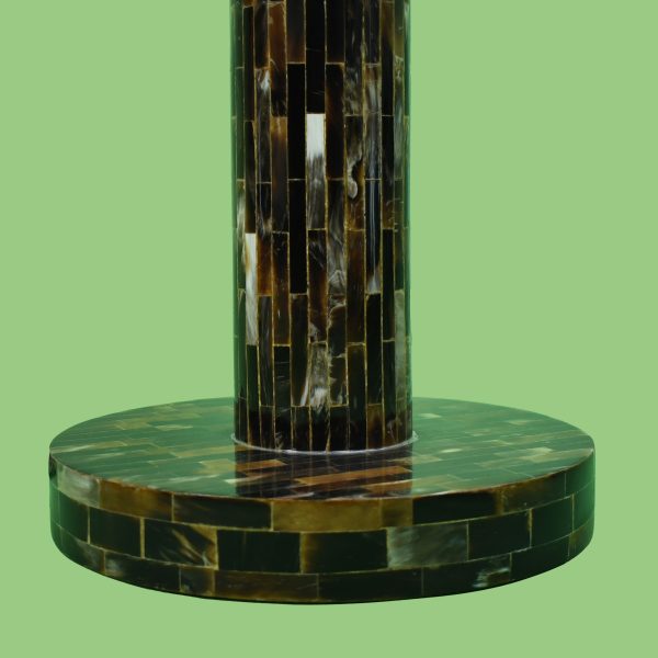 Vintage Tessellated Horn Floor Lamp by Jimeco