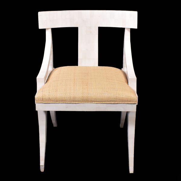Tessellated Stone Klismos Chair