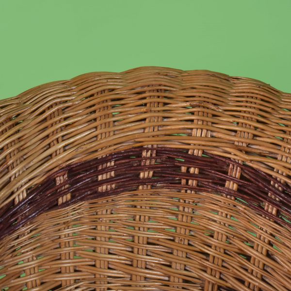 The King and Queen Vintage Woven Rattan Egg Chairs