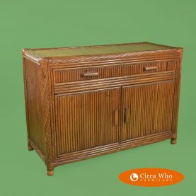 Twisted Rattan Pencil Reed Cabinet