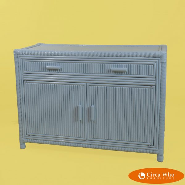 Twisted Rattan Pencil Reed Cabinet