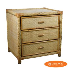 Twisted Rattan and Cane Chest Attributed to Bielecky Brothers