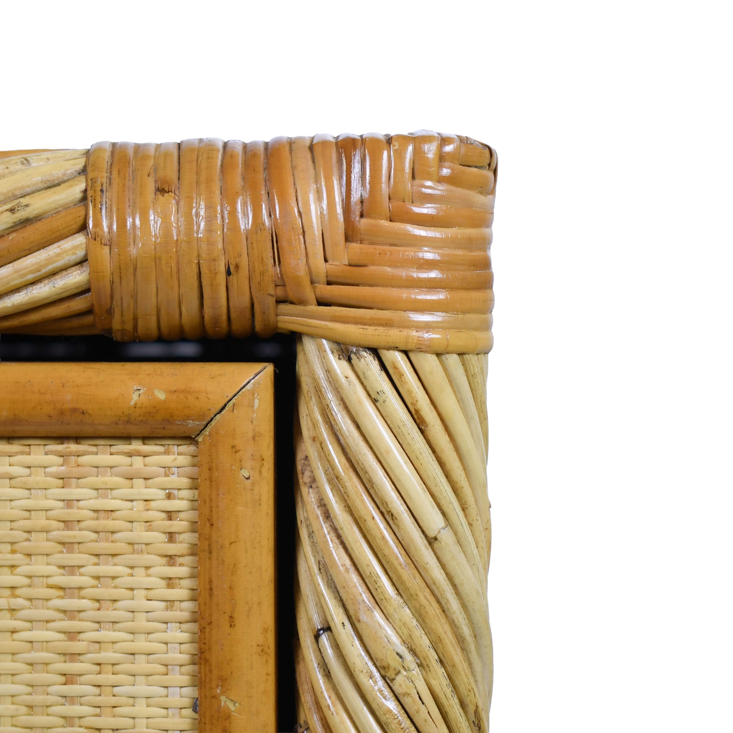 Twisted Rattan and Cane Chest Attributed to Bielecky Brothers