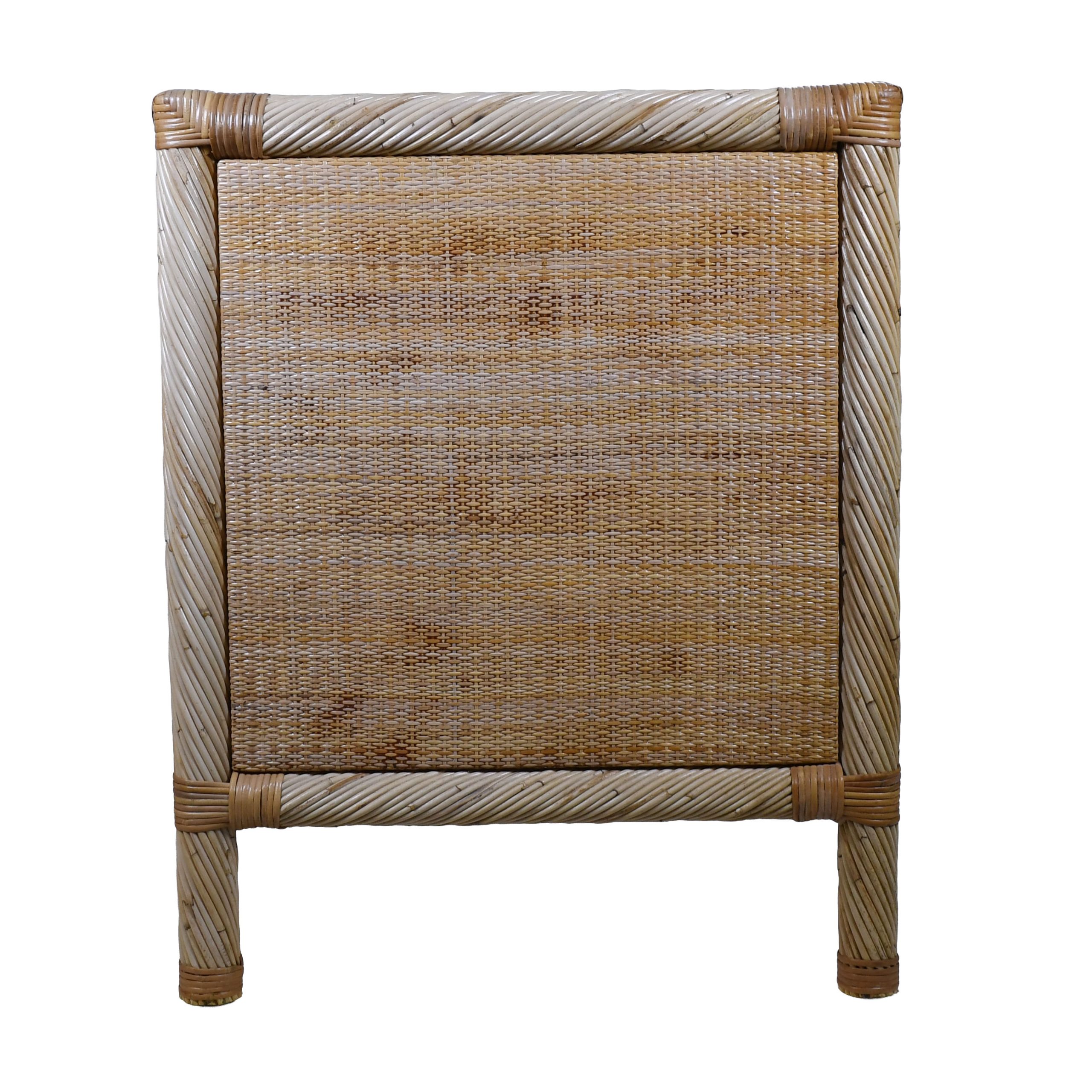 Twisted Rattan and Cane Desk Attributed to Bielecky Brothers