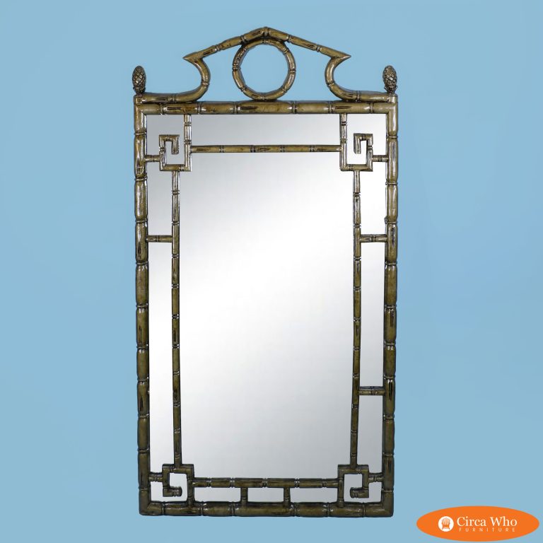Vintage Greek Key Asparagus Mirror