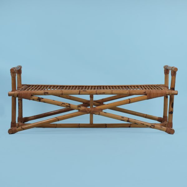 Vintage Bamboo Bench