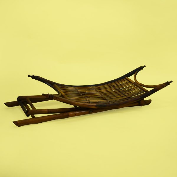 Vintage Bamboo Folding Breakfast Table