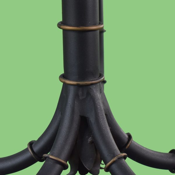 Vintage Black Tole Chandelier