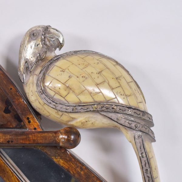 Vintage Brass Birdcage Mirror