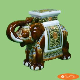 Vintage Brown Elephant Garden Seat