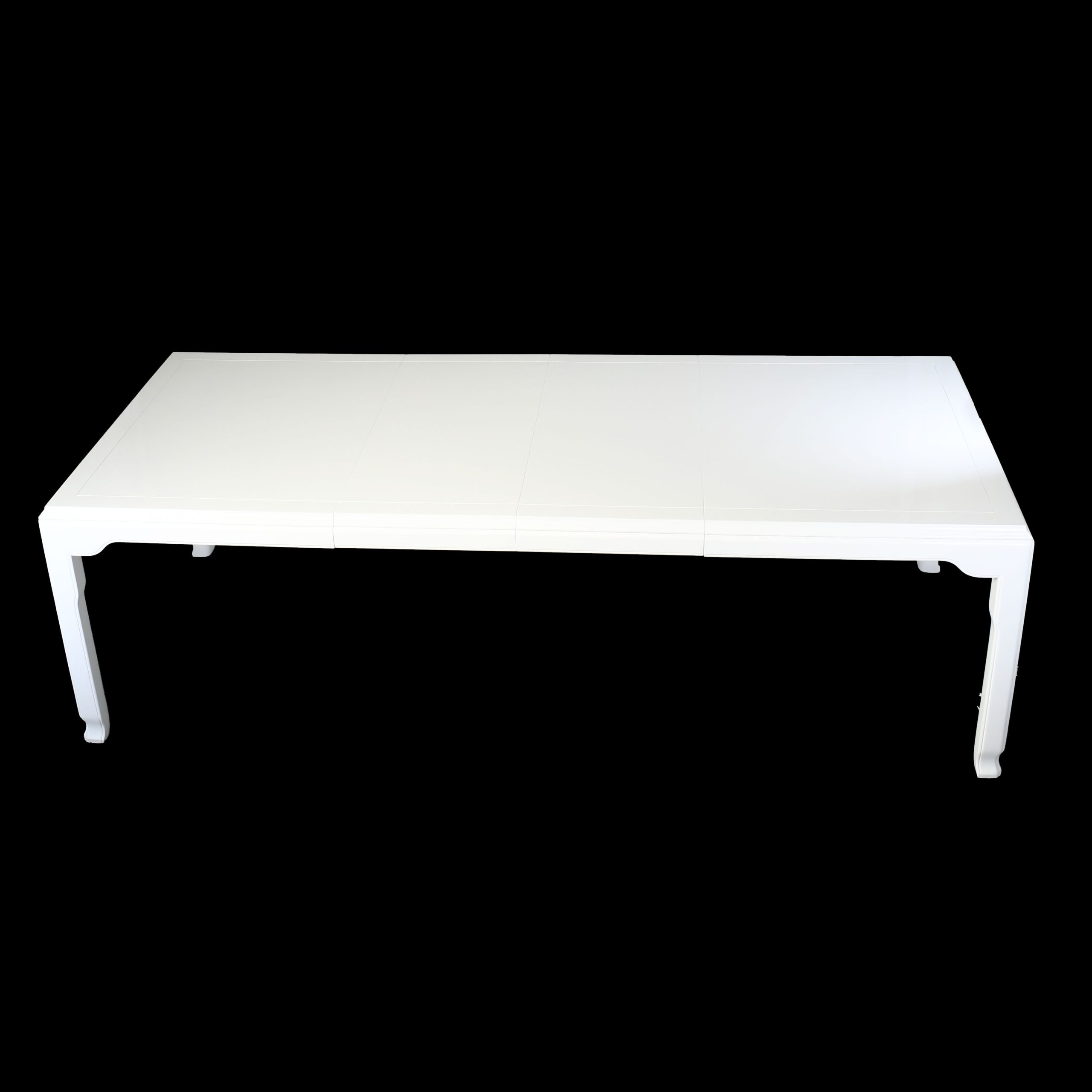 Vintage Century White Ming-Style Extension Dining Table