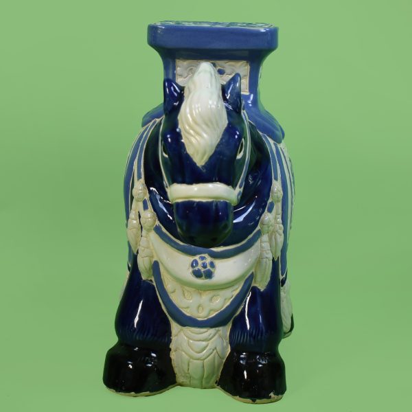 Vintage Ceramic Blue Horse