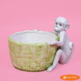 Vintage Ceramic Monkey Bowl