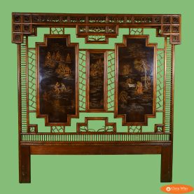 Vintage Chinoiserie Bamboo King Headboard