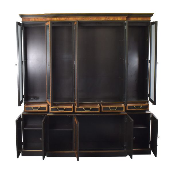 Vintage Chinoiserie Breakfront Cabinet by Drexel