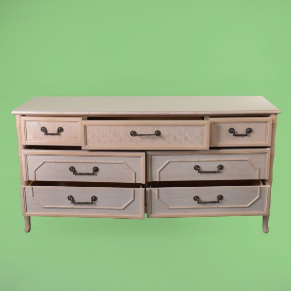 Vintage Faux Bamboo Broyhill Dresser