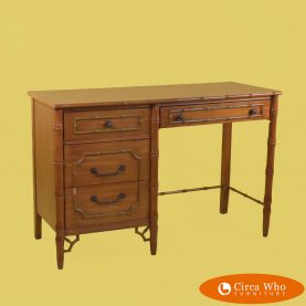 Vintage Faux Bamboo Desk by Dixie