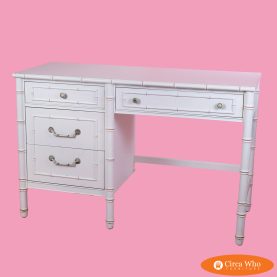 Vintage Faux Bamboo Desk by Thomasville