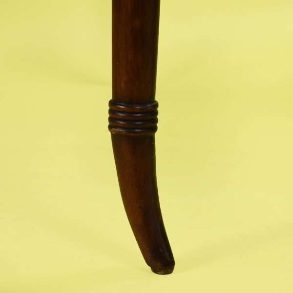 Vintage Faux Bamboo Game Table by Ethan Allen